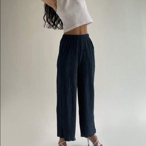 Oak + Fort Pleated Wide Leg Pants